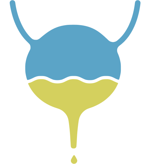 Diagram of a bladder showing urinary leakage for EMfemme 360 feminine health treatment in Amsterdam